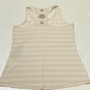 Alp-n-Rock Racerback Tank w/ Embroidery - Heathered Stone